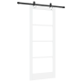 Puerta Deslizante  con Juego de Hardware Blanca 83x202 cm Madera Sólida de Pino | Foro24.es | Tu tienda online para hogar, jardín y más Foro24.es