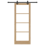 Puerta Deslizante  con Juego de Hardware - 83x211 cm - Madera Maciza de Pino | Foro24.es | Tu tienda online para hogar, jardín y más Foro24.es