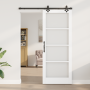 Puerta Deslizante  con Juego de Herrajes Blanca 83x211 cm de Madera Sólida de Pino | Foro24.es | Tu tienda online para hogar, jardín y más Foro24.es
