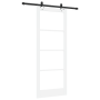 Puerta Deslizante  con Juego de Herrajes Blanca 83x211 cm de Madera Sólida de Pino | Foro24.es | Tu tienda online para hogar, jardín y más Foro24.es