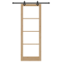 Puerta Deslizante  con Juego de Hardware 83x232 cm Madera Maciza de Pino | Foro24.es | Tu tienda online para hogar, jardín y más Foro24.es