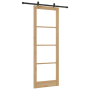 Puerta Deslizante  con Juego de Hardware 83x232 cm Madera Maciza de Pino | Foro24.es | Tu tienda online para hogar, jardín y más Foro24.es