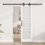Puerta Deslizante  con Juego de Hardware Blanco 61x198.5 cm Madera Sólida de Pino | Foro24.es | Tu tienda online para hogar, jardín y más Foro24.es