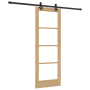 Puerta Deslizante  con Juego de Hardware 73.5x198.5 cm Madera Maciza Pino | Foro24.es | Tu tienda online para hogar, jardín y más Foro24.es