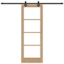 Puerta Deslizante  con Juego de Hardware 73.5x198.5 cm Madera Maciza Pino | Foro24.es | Tu tienda online para hogar, jardín y más Foro24.es