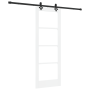 Puerta Deslizante  con Juego de Hardware Blanca 73.5x198.5 cm Madera Sólida de Pino | Foro24.es | Tu tienda online para hogar, jardín y más Foro24.es