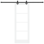 Puerta Deslizante  con Juego de Hardware Blanca 73.5x198.5 cm Madera Sólida de Pino | Foro24.es | Tu tienda online para hogar, jardín y más Foro24.es