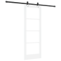 Puerta Deslizante  con Juego de Hardware Blanca 73.5x198.5 cm Madera Sólida de Pino | Foro24.es | Tu tienda online para hogar, jardín y más Foro24.es