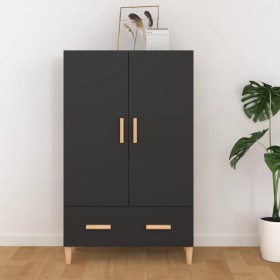 Aparador de madera de ingeniería negro 70x31x115 cm de vidaXL, Aparadores - Ref: Foro24-812529, Precio: 87,52 €, Descuento: %