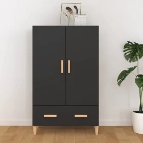 Engineered wood black sideboard 70x31x115 cm by vidaXL, Sideboards - Ref: Foro24-812529, Price: 86,35 €, Discount: %