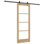 Juego de Puerta Deslizante  con Hardware 78x202 cm Madera Maciza de Pino | Foro24.es | Tu tienda online para hogar, jardín y más Foro24.es