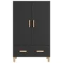Aparador de madera de ingeniería negro 70x31x115 cm de vidaXL, Aparadores - Ref: Foro24-812529, Precio: 86,24 €, Descuento: %