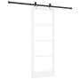 Puerta Deslizante  con Juego de Hardware Blanco 78x202 cm de Madera Maciza de Pino | Foro24.es | Tu tienda online para hogar, jardín y más Foro24.es