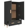 Aparador de madera de ingeniería negro 70x31x115 cm de vidaXL, Aparadores - Ref: Foro24-812529, Precio: 86,24 €, Descuento: %