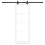 Puerta Deslizante  con Juego de Herrajes Blanca 78x211 cm de Madera Maciza de Pino | Foro24.es | Tu tienda online para hogar, jardín y más Foro24.es