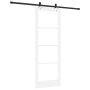 Puerta Deslizante  con Juego de Herrajes Blanca 78x211 cm de Madera Maciza de Pino | Foro24.es | Tu tienda online para hogar, jardín y más Foro24.es