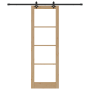 Puerta Deslizante  con Juego de Hardware 78x232 cm Madera Sólida de Pino | Foro24.es | Tu tienda online para hogar, jardín y más Foro24.es