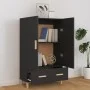 Aparador de madera de ingeniería negro 70x31x115 cm de vidaXL, Aparadores - Ref: Foro24-812529, Precio: 86,24 €, Descuento: %