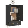 Aparador de madera de ingeniería negro 70x31x115 cm de vidaXL, Aparadores - Ref: Foro24-812529, Precio: 86,24 €, Descuento: %