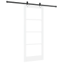 Puerta Deslizante  con Juego de Accesorios Blanca 83x202 cm de Madera Sólida de Pino | Foro24.es | Tu tienda online para hogar, jardín y más Foro24.es