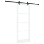 Juego de Puerta Deslizante  con Juego de Hardware Blanco 83x211 cm Madera Sólida de Pino | Foro24.es | Tu tienda online para hogar, jardín y más Foro24.es