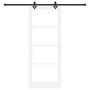 Juego de Puerta Deslizante  con Juego de Hardware Blanco 83x211 cm Madera Sólida de Pino | Foro24.es | Tu tienda online para hogar, jardín y más Foro24.es