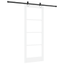 Juego de Puerta Deslizante  con Juego de Hardware Blanco 83x211 cm Madera Sólida de Pino | Foro24.es | Tu tienda online para hogar, jardín y más Foro24.es