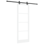 Puerta Deslizante  con Juego de Hardware Blanco 83x232 cm Madera Sólida Pino | Foro24.es | Tu tienda online para hogar, jardín y más Foro24.es
