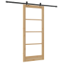 Puerta Corredera  con Juego de Hardware 86x198.5 cm de Madera Maciza de Pino | Foro24.es | Tu tienda online para hogar, jardín y más Foro24.es