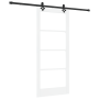 Puerta Deslizante  con Herrajes Blancos 86x198.5 cm de Madera Maciza de Pino | Foro24.es | Tu tienda online para hogar, jardín y más Foro24.es