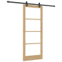 Puerta Deslizante  con Conjunto de Hardware 86x211 cm Madera Maciza de Pino | Foro24.es | Tu tienda online para hogar, jardín y más Foro24.es