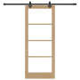 Puerta Deslizante  con Conjunto de Hardware 86x211 cm Madera Maciza de Pino | Foro24.es | Tu tienda online para hogar, jardín y más Foro24.es