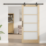 Puerta Corrediza  con Conjunto de Hardware 93x202 cm de Pino Macizo | Foro24.es | Tu tienda online para hogar, jardín y más Foro24.es