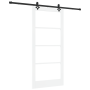 Puerta Deslizante  con Set de Hardware Blanca 93x202 cm Madera Maciza de Pino | Foro24.es | Tu tienda online para hogar, jardín y más Foro24.es