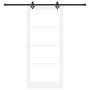 Puerta Deslizante  con Herrajes Blanca 93x211 cm de Madera Sólida de Pino | Foro24.es | Tu tienda online para hogar, jardín y más Foro24.es