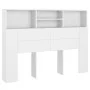 Mueble cabecero blanco 140x19x103,5 cm de vidaXL, Cabeceros y pies de cama - Ref: Foro24-811862, Precio: 74,71 €, Descuento: %