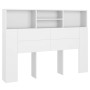 Weißes Kopfteilmöbel 140x19x103,5 cm von vidaXL, Kopf- und Fußteile - Ref: Foro24-811862, Preis: 79,62 €, Rabatt: %