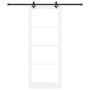 Puerta Deslizante  con Kit de Herrajes Blanca 93x232 cm Madera Sólida de Pino | Foro24.es | Tu tienda online para hogar, jardín y más Foro24.es