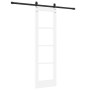 Conjunto de puerta corredera  con herrajes blanca 61x198.5 cm madera sólida de pino | Foro24.es | Tu tienda online para hogar, jardín y más Foro24.es