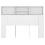 Mueble cabecero blanco 140x19x103,5 cm de vidaXL, Cabeceros y pies de cama - Ref: Foro24-811862, Precio: 74,71 €, Descuento: %