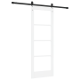 Juego de Puerta Corrediza  con Herrajes Blanco 73.5x198.5 cm Madera Maciza de Pino | Foro24.es | Tu tienda online para hogar, jardín y más Foro24.es