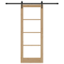 Puerta Corrediza  con Juego de Hardware 78x202 cm Madera Maciza de Pino | Foro24.es | Tu tienda online para hogar, jardín y más Foro24.es