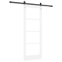 Puerta Deslizante con Juego de Hardware Blanca 78x202 cm Madera Maciza de Pino | Foro24.es | Tu tienda online para hogar, jardín y más Foro24.es