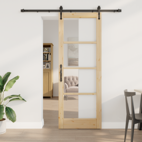Puerta Deslizante con Juego de Hardware 78x211 cm