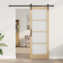 Puerta Deslizante  con Juego de Hardware 78x211 cm Madera Maciza de Pino | Foro24.es | Tu tienda online para hogar, jardín y más Foro24.es