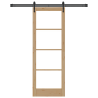 Puerta Deslizante  con Juego de Hardware 78x211 cm Madera Maciza de Pino | Foro24.es | Tu tienda online para hogar, jardín y más Foro24.es