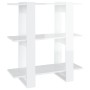 Glänzend weißes Regal/Raumteiler 80x30x87 cm von vidaXL, Bücherregale und Regale - Ref: Foro24-811589, Preis: 34,17 €, Rabatt: %