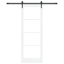 Juego de puerta deslizante  con herrajes blanco 78x211 cm madera sólida de pino | Foro24.es | Tu tienda online para hogar, jardín y más Foro24.es