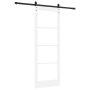 Juego de puerta deslizante  con herrajes blanco 78x211 cm madera sólida de pino | Foro24.es | Tu tienda online para hogar, jardín y más Foro24.es