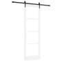 Puerta Deslizante con Juego de Hardware Blanca 78x232 cm Madera Sólida de Pino | Foro24.es | Tu tienda online para hogar, jardín y más Foro24.es
